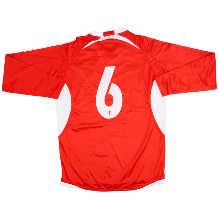 2006-07 Triestina Home L/S Shirt #6 - 6/10 - (L)