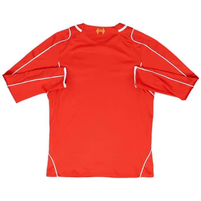 2014-15 Liverpool Home L/S Shirt - 8/10 - (M.Boys)