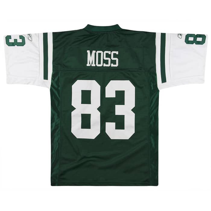2004 New York Jets Moss #83 Reebok Premier Jersey (Home) M