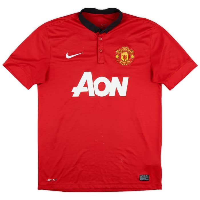 2013-14 Manchester United Home Shirt Evra #3 - 6/10 - (M)