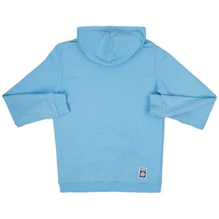 2019-20 Manchester City Puma Hooded Sweat Top - 6/10 - (XL.Boys)