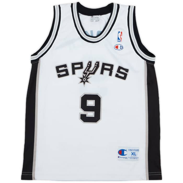 2002-10 San Antonio Spurs Parker #9 Champion Home Jersey - 8/10 - (XL.Boys)