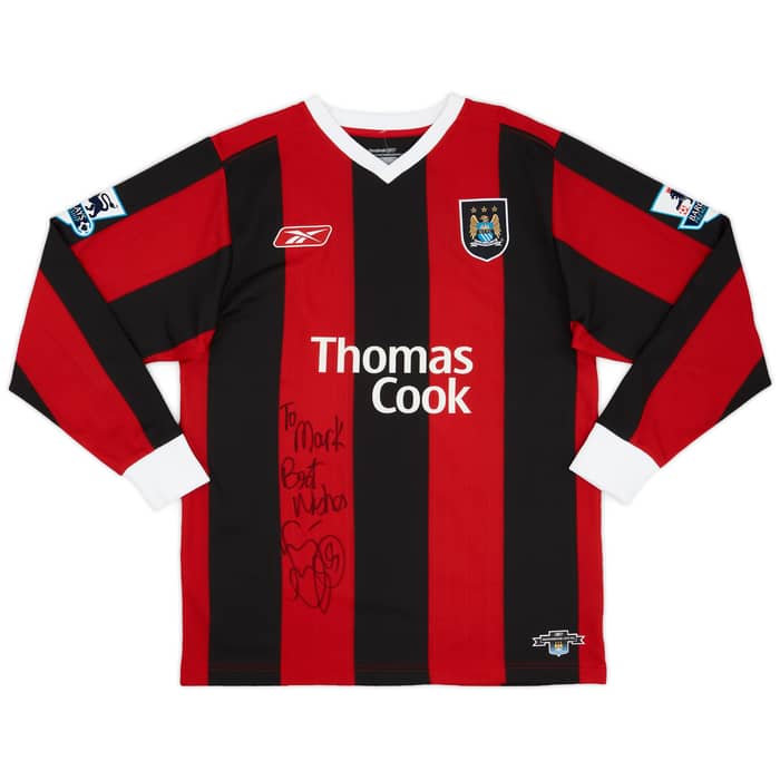 2004-05 Manchester City Match Issue Signed Away Shirt Wright-Phillips #29