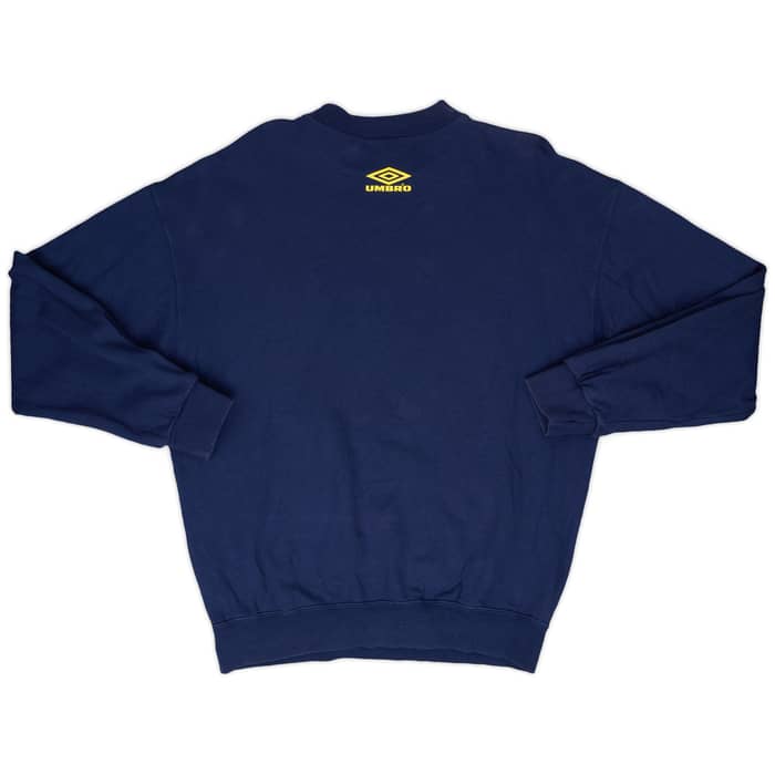 1999-00 Manchester United Umbro 'The Treble' Graphic Sweat Top - 9/10 - (L)