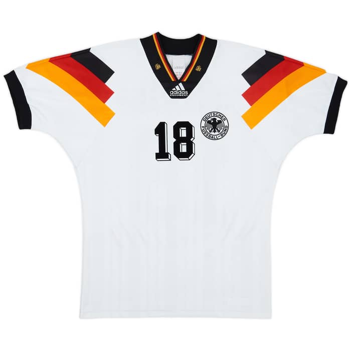 1992-94 Germany Home Shirt Klinsmann #18 - 8/10 - (S)