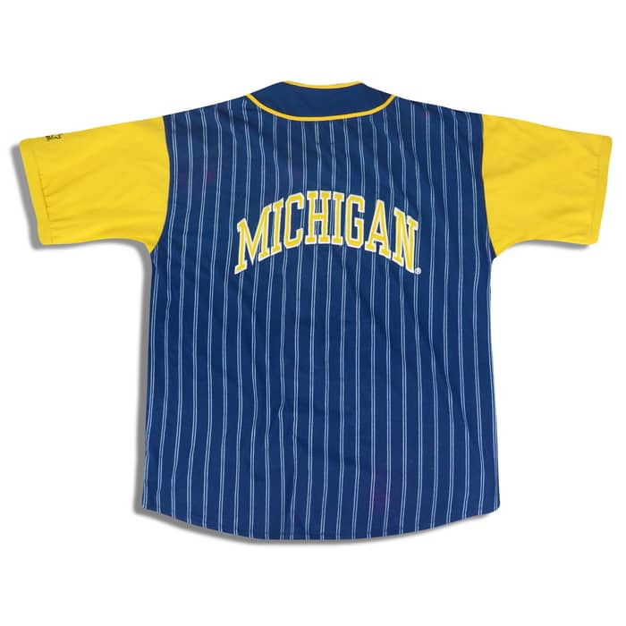 1990s Michigan Wolverines Starter Baseball Jersey (Home) XL