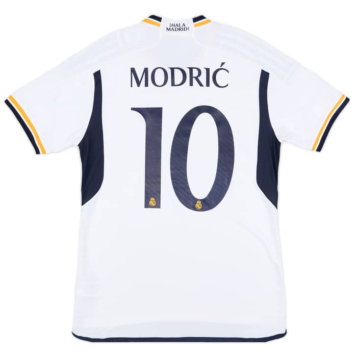2023-24 Real Madrid Authentic Home CL Shirt Modric #10