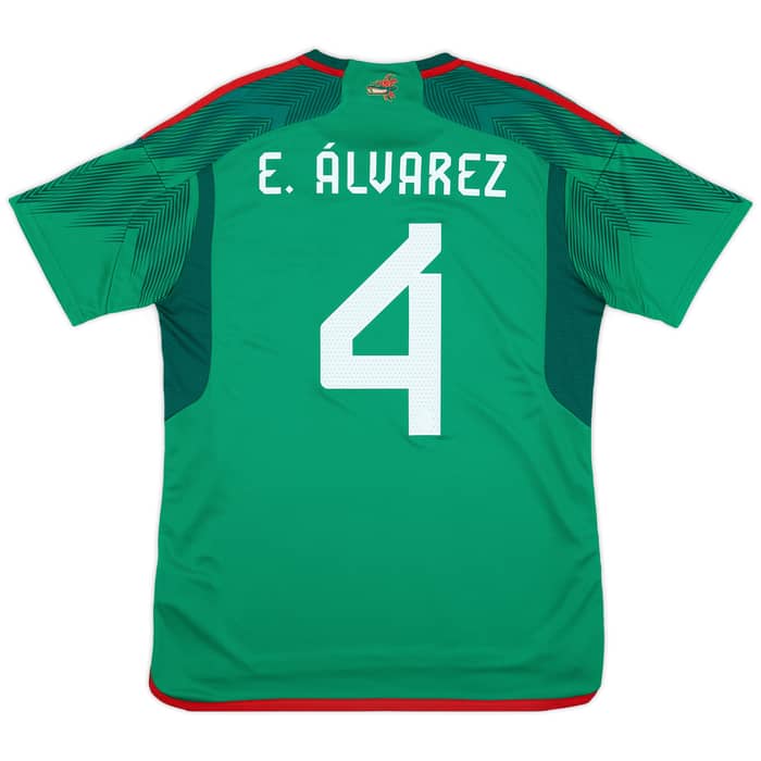 2022-23 Mexico Home Shirt E.Alvarez #4 - As New