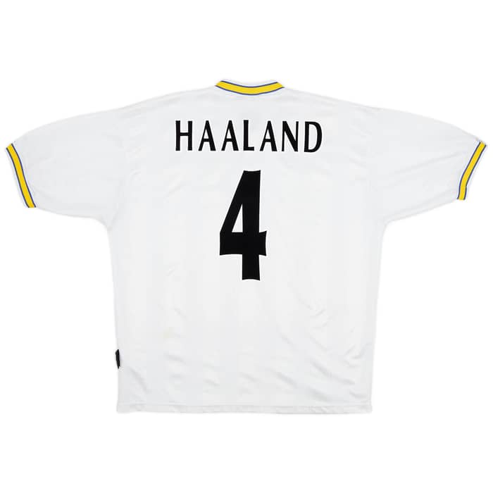 1996-98 Leeds United Home Shirt Haaland #4 - 5/10 - (L)