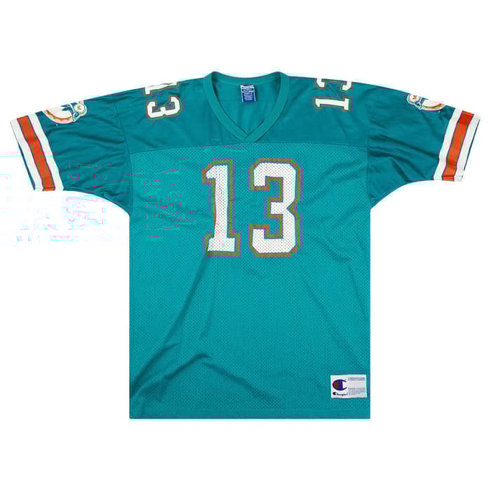 1990-96 Miami Dolphins Marino #13 Champion Jersey (Home) XL
