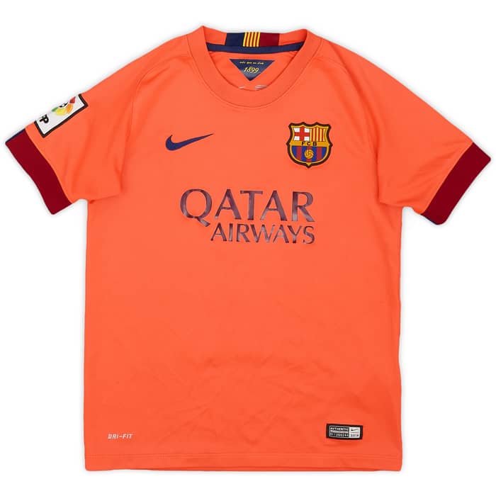 2014-15 Barcelona Away Shirt - 8/10 - (M.Boys)