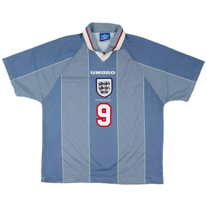 1996-97 England Away Shirt Shearer #9 - 7/10 - (XL)