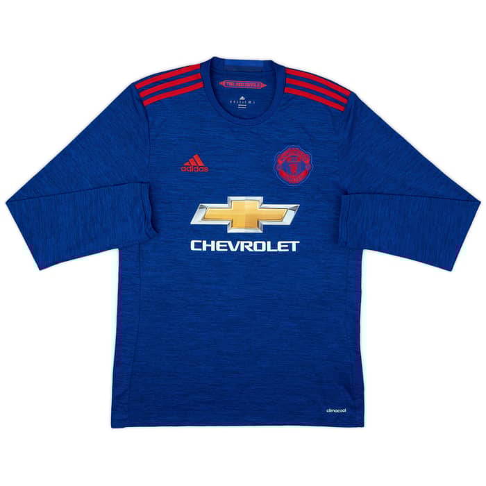 2016-17 Manchester United Away L/S Shirt Martial #9 - 8/10 - (M)