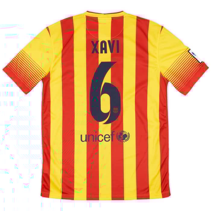2013-15 Barcelona Away Shirt Xavi #6 (M)