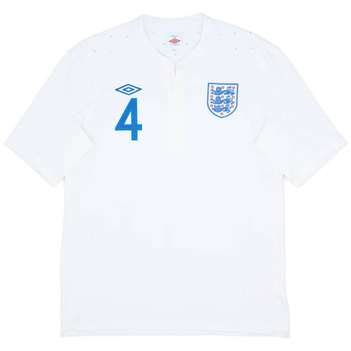 2010-11 England Home Shirt Gerrard #4 - 7/10 - (L)