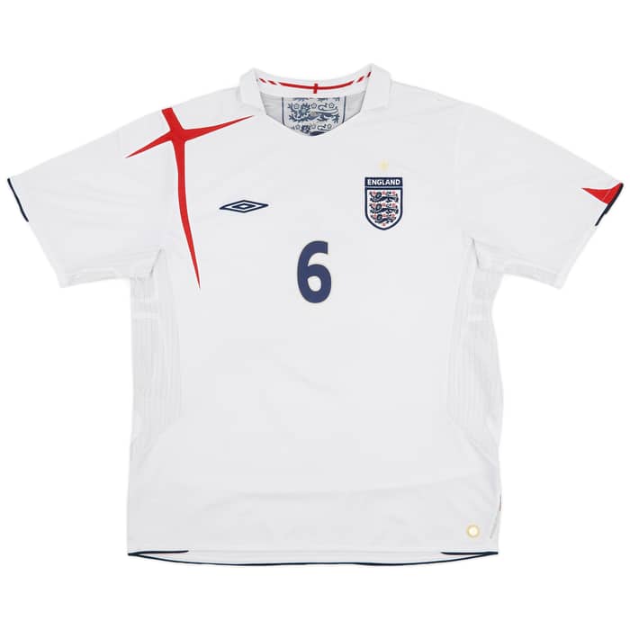 2005-07 England Home Shirt Terry #6 - 5/10 - (XL)