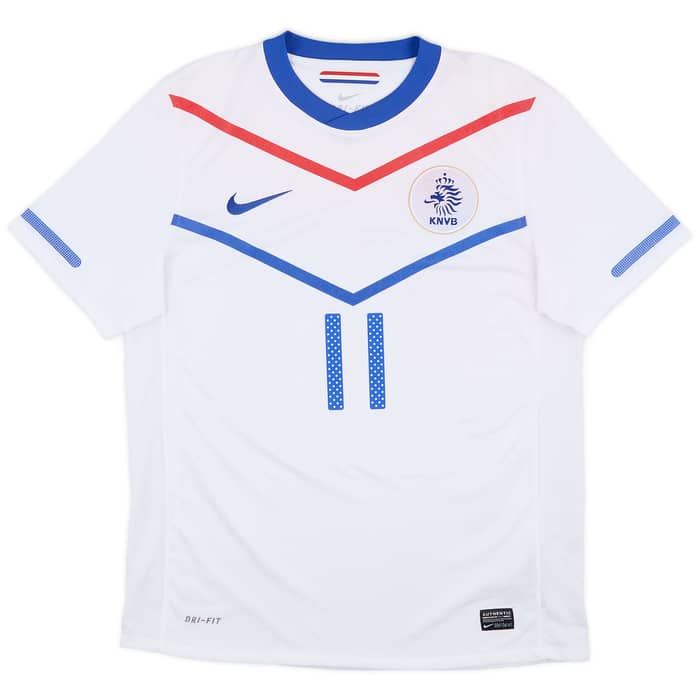 2010-11 Netherlands Away Shirt Robben #11 - 5/10 - (M)