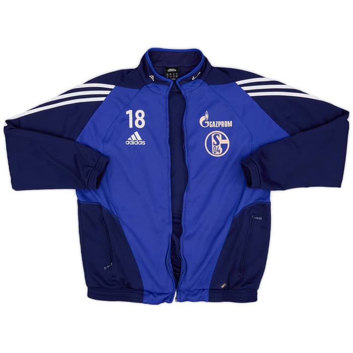 2006-07 Schalke adidas Player Issue Track Jacket #18 - 4/10 - (M/L)