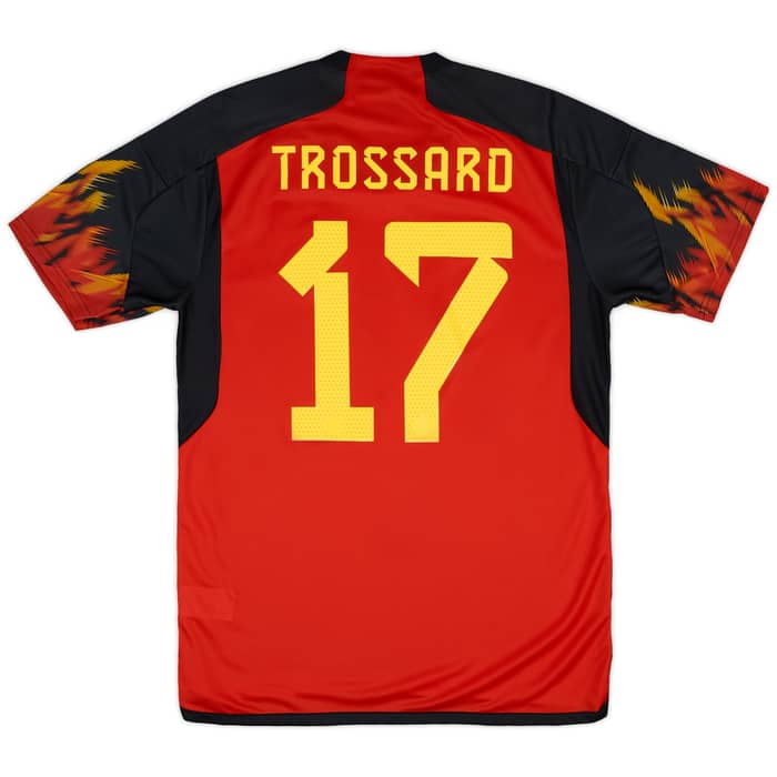2022-23 Belgium Home Shirt Trossard #17