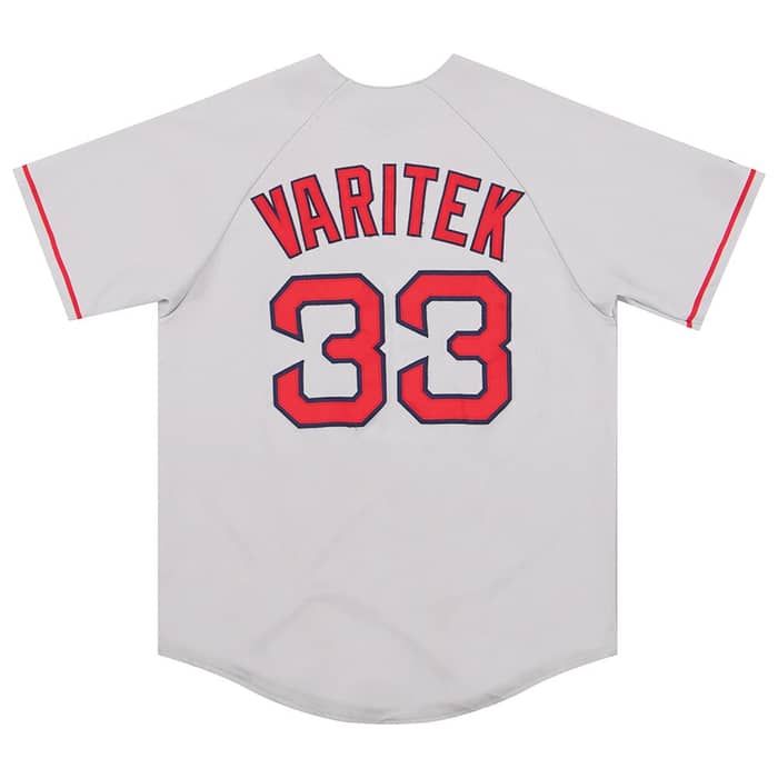 2005-08 Boston Red Sox Varitek #33 Majestic Jersey (Away) L