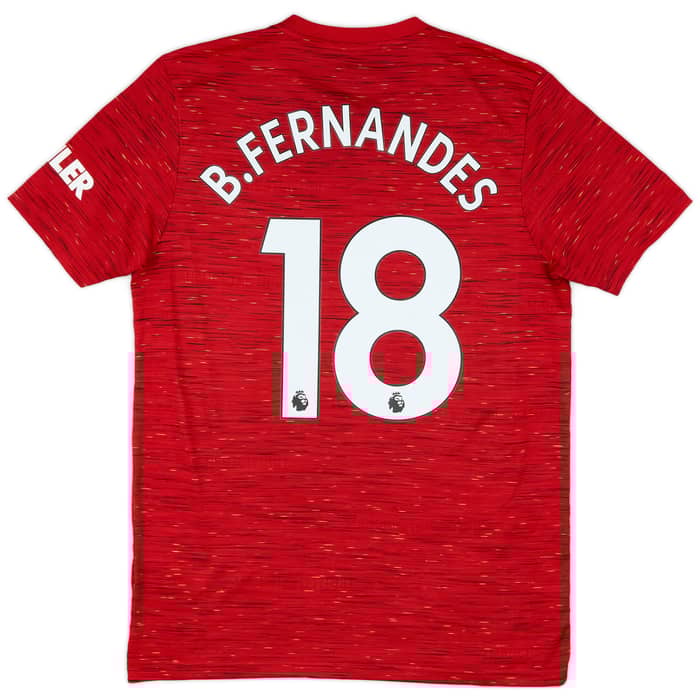 2020-21 Manchester United Home Shirt B.Fernandes #18 - 9/10 - (M)