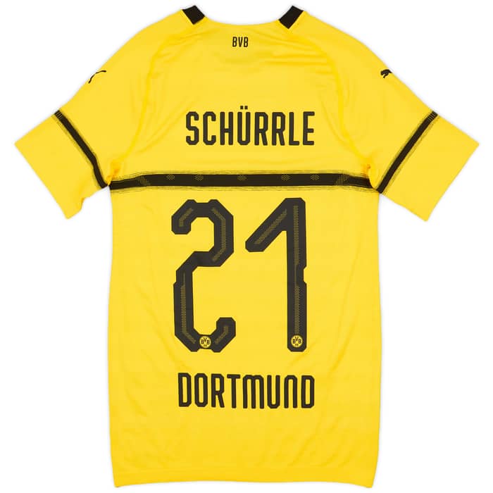 2018-19 Borussia Dortmund Player Issue (EvoKNIT) European Home Shirt Schurrle #21 - 9/10 - (XL)