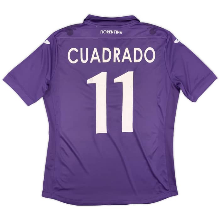 2013-14 Fiorentina Home Shirt Cuadrado #7 - 4/10 - (S)