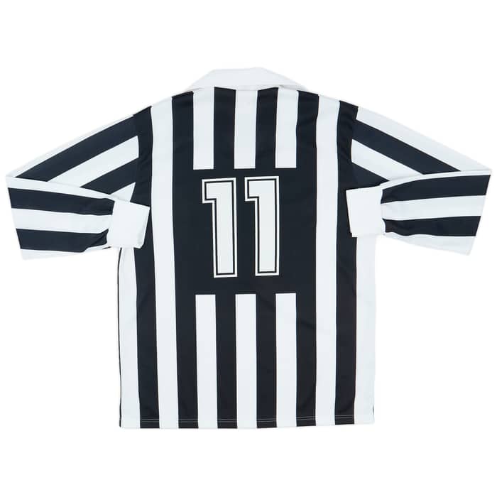 1989-90 Juventus Basic Home L/S Shirt #11 - 7/10 - (XL)