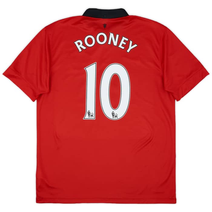 2013-14 Manchester United Home Shirt Rooney #10 - 8/10 - (L)