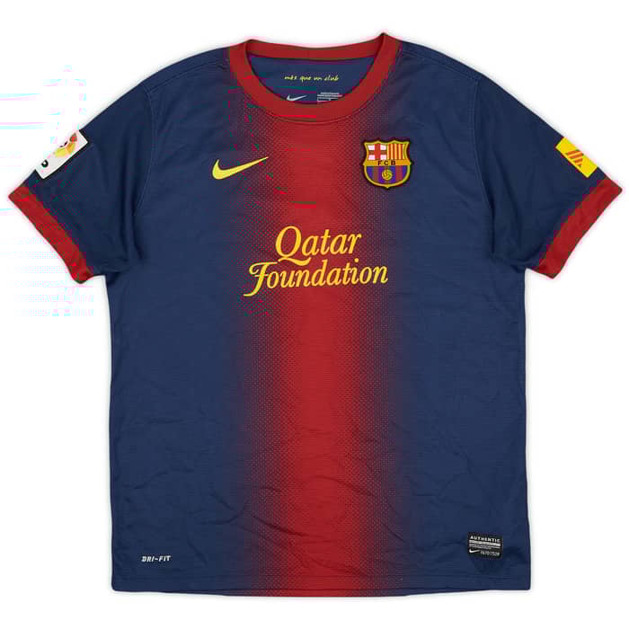 2012-13 Barcelona Home Shirt - 8/10 - (L.Boys)