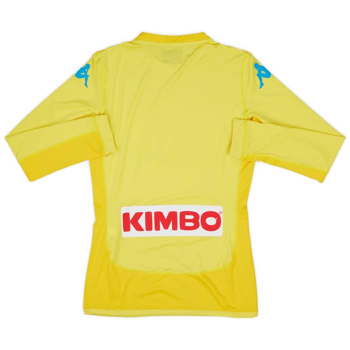 2017-18 Napoli Authentic Away L/S Shirt - 8/10 - (S)