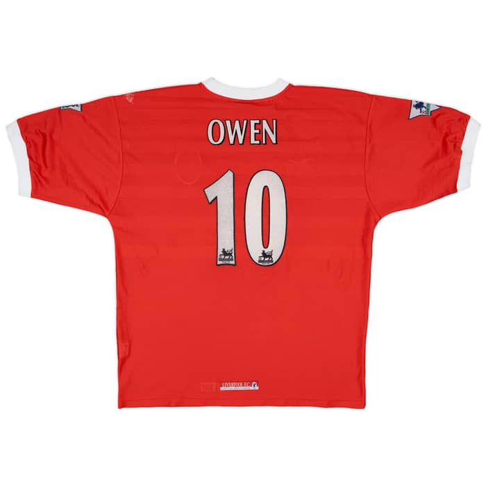 1998-00 Liverpool Home Shirt Owen #10 - 5/10 - (L)