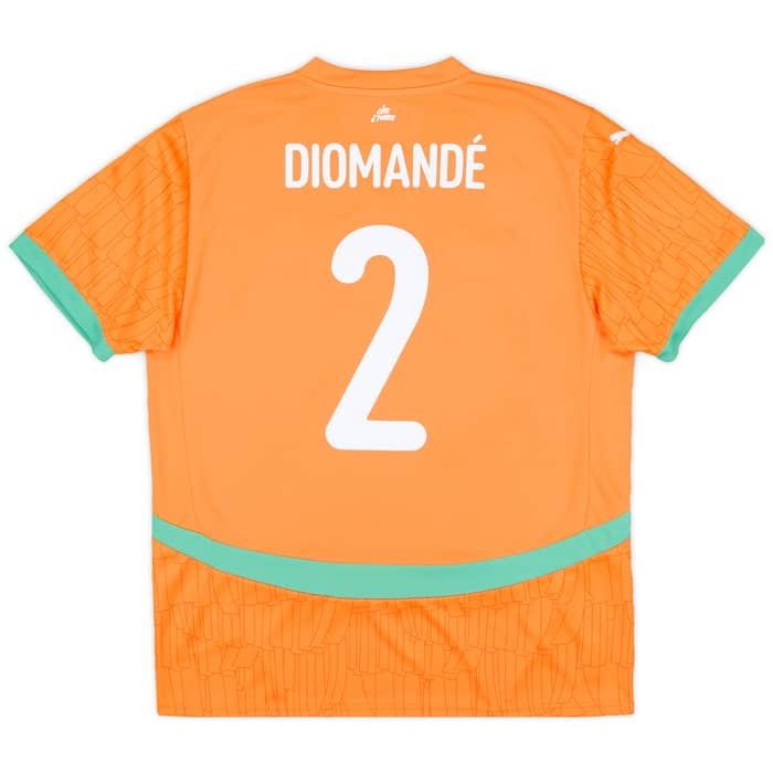 2024-25 Ivory Coast Home Shirt Diomande #2