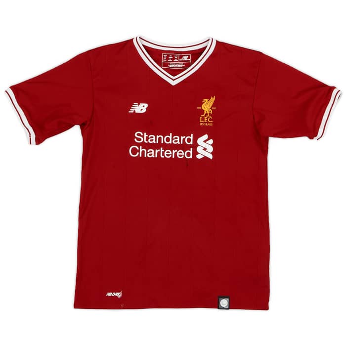 2017-18 Liverpool 125 Years Home Shirt Coutinho #10 - 5/10 - (S.Boys)