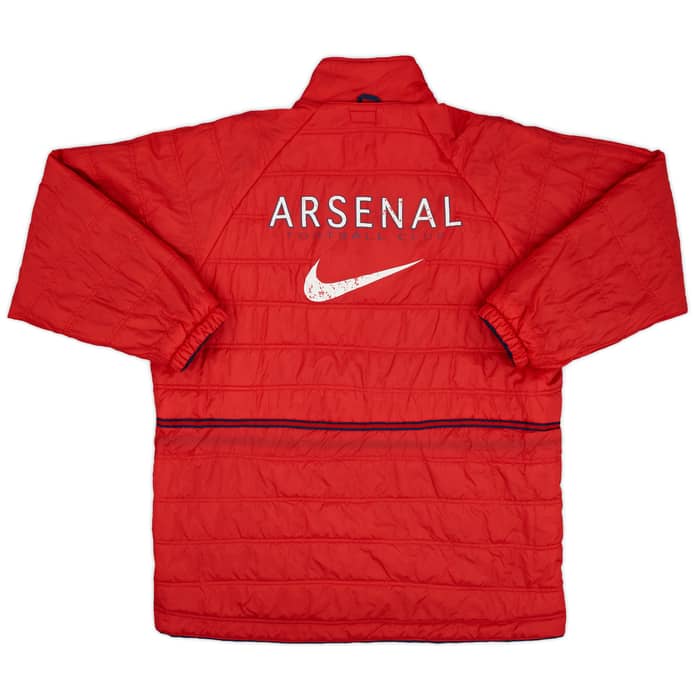 1998-99 Arsenal Nike Reversible Padded Bench Coat - 9/10 - (XL)