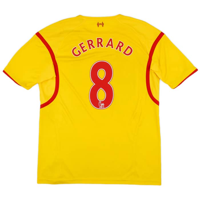 2014-15 Liverpool Away Shirt Gerrard #8 - 7/10 - (XL)