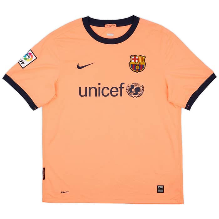 2009-10 Barcelona Away Shirt Messi #10