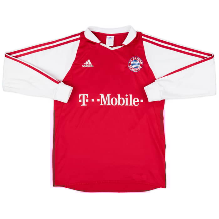 2003-04 Bayern Munich Home L/S Shirt Ballack #13 - 7/10 - (S)