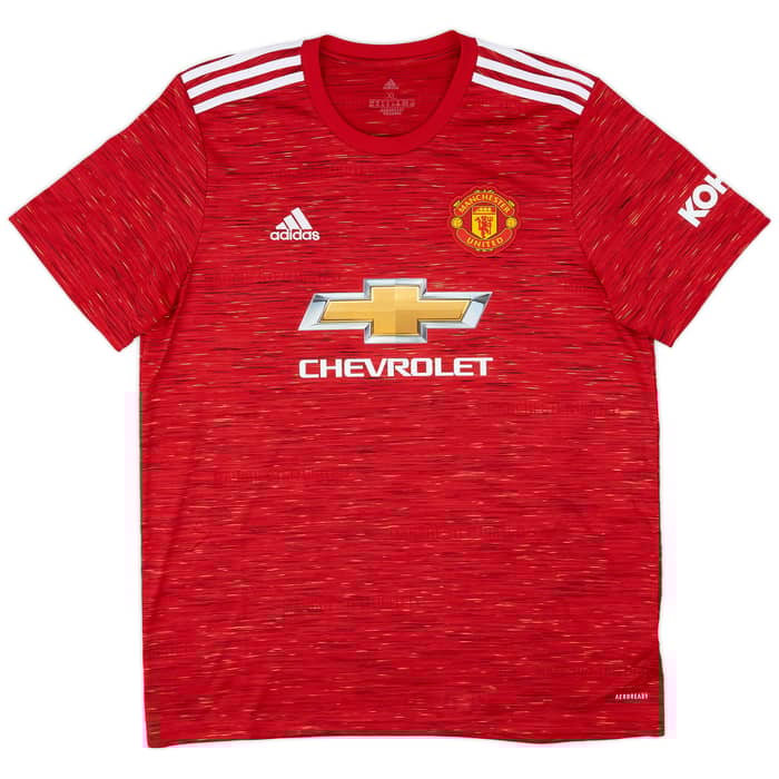 2020-21 Manchester United Home Shirt B.Fernandes #18 - 9/10 - (XL)