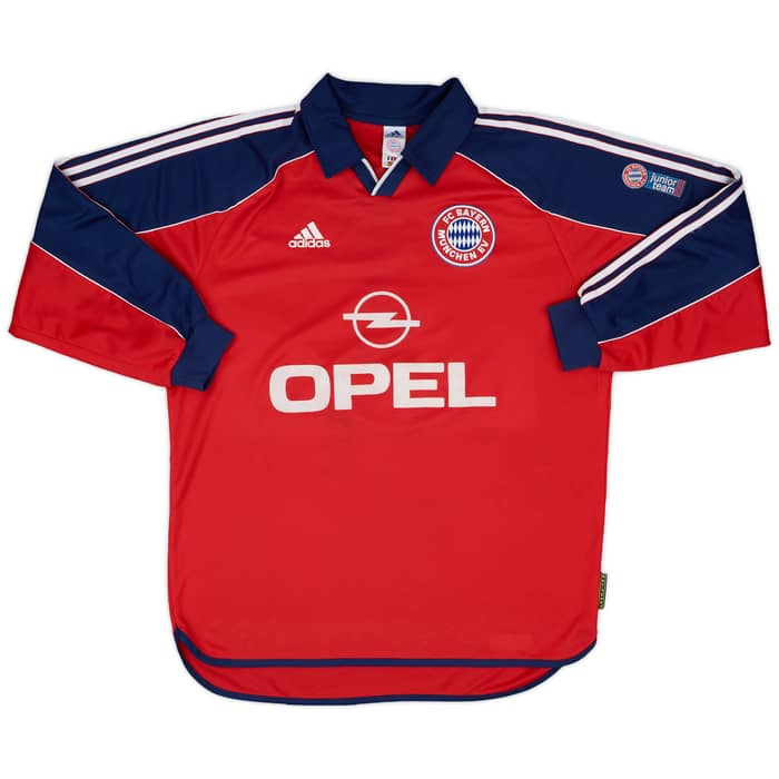 1999-01 Bayern Munich 'Junior Team' Match Issue Home L/S Shirt #5