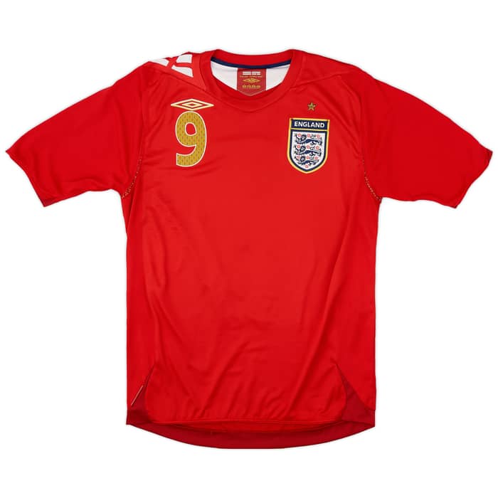 2006-08 England Away Shirt Rooney #9 - 8/10 - (M)