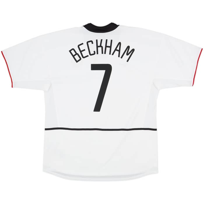 2002-03 Manchester United Away Shirt Beckham #7 - 5/10 - (XL)
