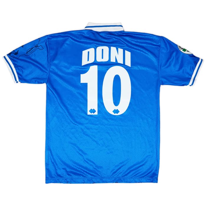 1997-98 Brescia Match Worn Home Shirt Doni #10
