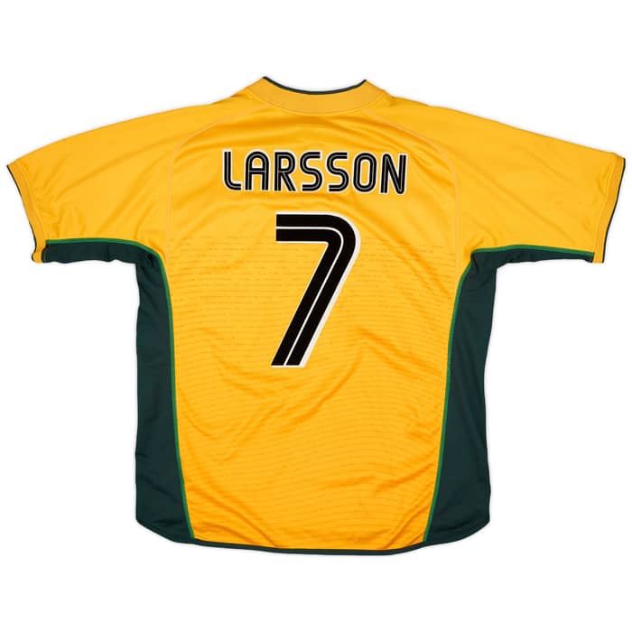 2002-03 Celtic Away Shirt Larsson #7 - 8/10 - (XL)