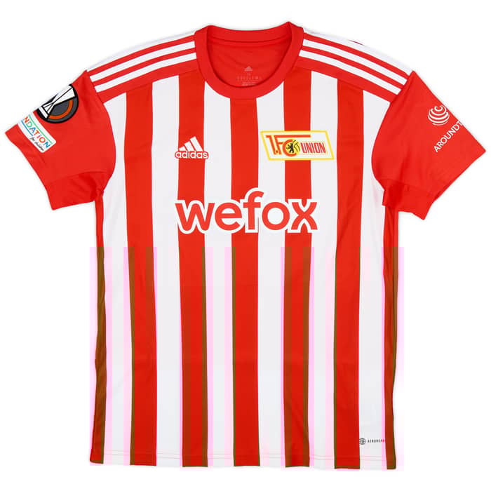 2022-23 Union Berlin Match Issue Europa League Home Shirt Becker #27