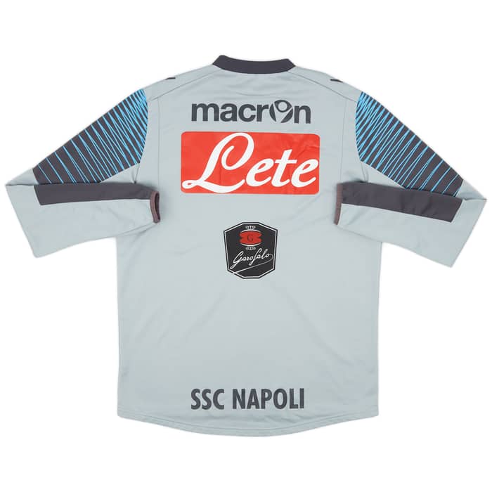 2014-15 Napoli Macron Training L/S Shirt # - 6/10