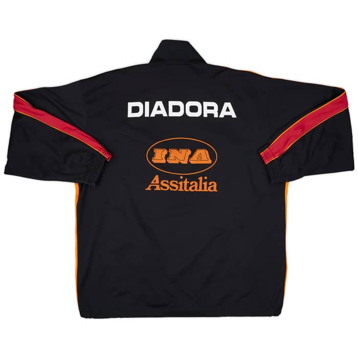 1999-00 Roma Diadora 1/4 Zip Drill Top - 8/10 - (XXL)