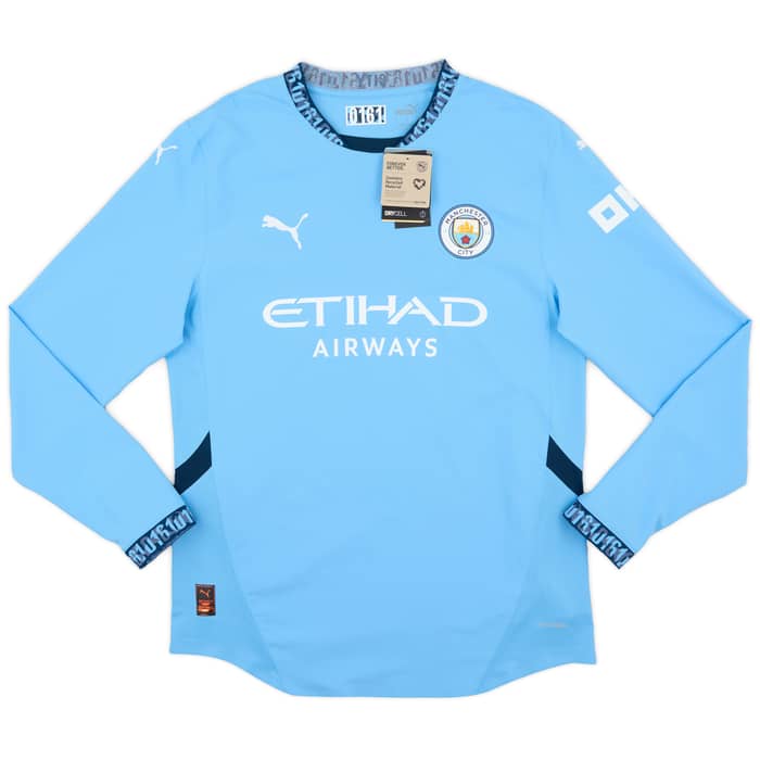 2024-25 Manchester City Authentic Home L/S Shirt Foden #47