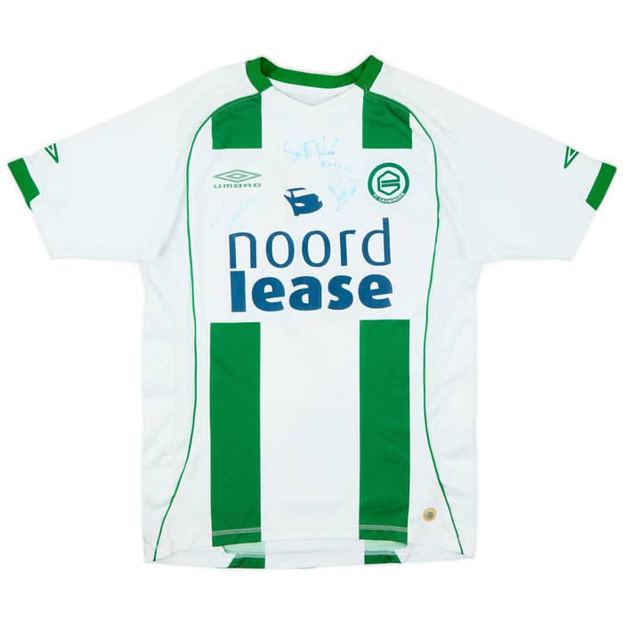 2007-08 FC Groningen Signed Home Shirt - 8/10 - (S)