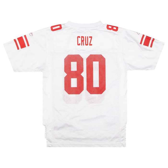 2010-11 New York Giants Cruz #80 Reebok On Field Jersey (Away) Y